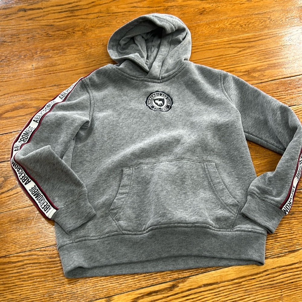 Abercrombie and Fitch Kids gray hoodie sweatshirt. Size 11/12.  Great condition.